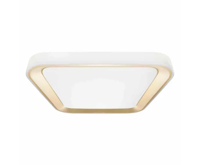 Cena obniżona - Plafon sufitowy LED złoty 40x40cm QUADRO Milagro 7930