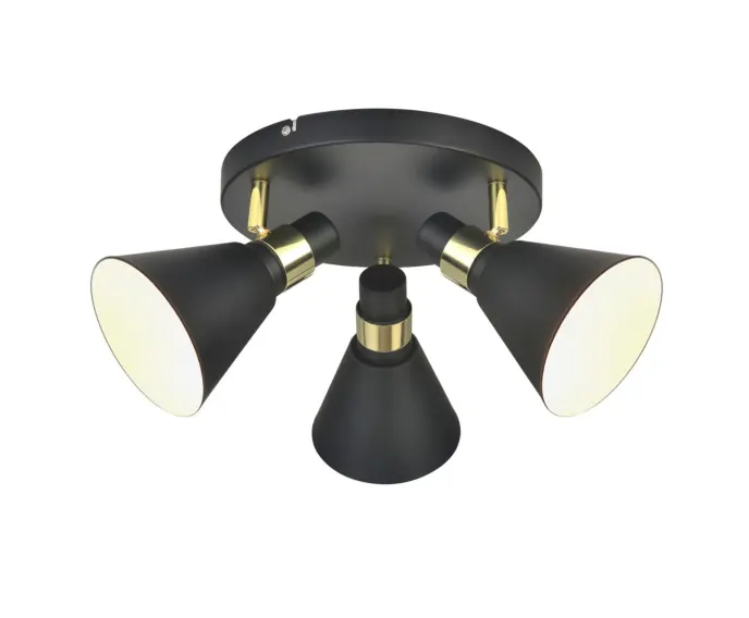 Plafon LED Italux Biagio industrialny czarny mat MB-H16079CK-3 - Kup online