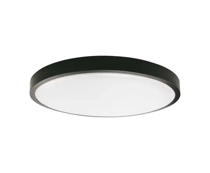 Zniżka | Plafon LED Okrągły V-TAC 24W IP44 30cm Czarny VT-8624 zimna