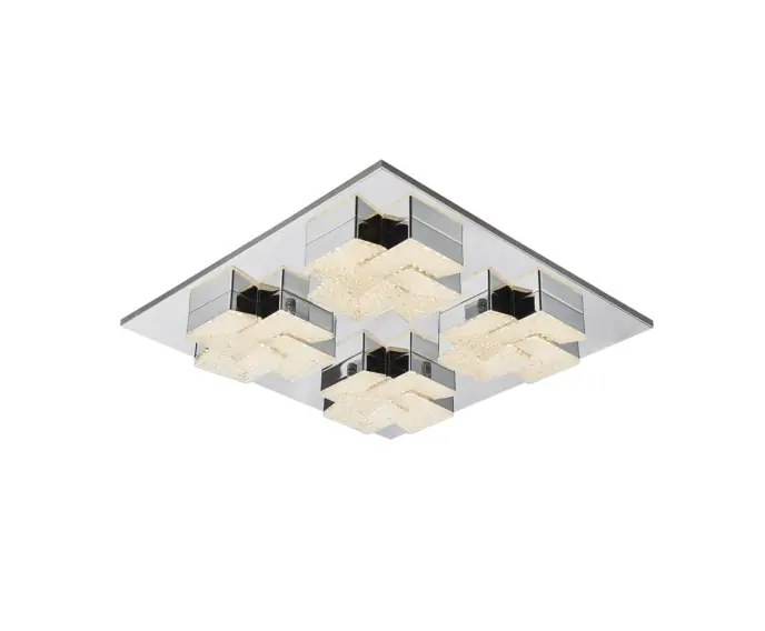 Okazja dnia - Plafon LED panel Italux Clarise nowoczesny chrom MX15083-4B-56W
