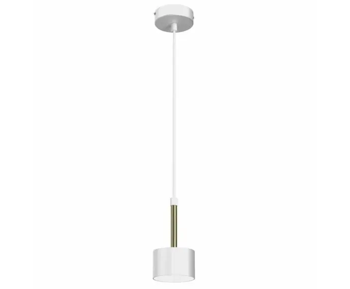 Lampa wisząca żyrandol Milagro ARENA MLP7754 biel / złoto | Dodaj do koszyka