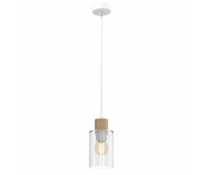 W sprzedaży - Lampa wisząca żyrandol Milagro MADERA MLP8554 biały