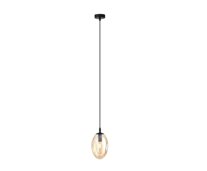 Lampa wisząca Emibig 1xE14 10W ASTRAL miodowy klosz 1267/1 - Produkt premium