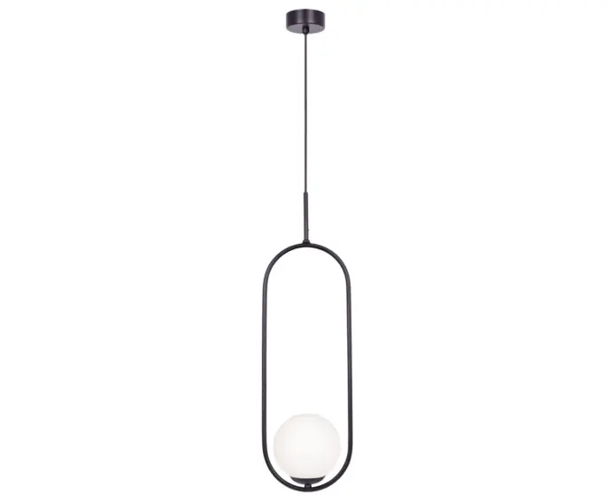 Nowoczesna lampa wisząca, mleczny klosz Kaja PARVA - Nie czekaj