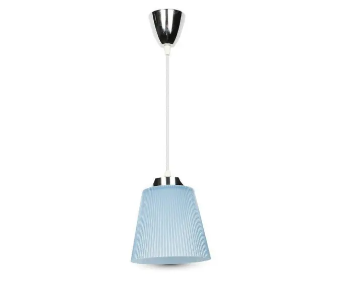 Lampa wisząca LED V-TAC 7W Chrom + Niebieski VT-1036 neutralna 360lm | Mega okazja