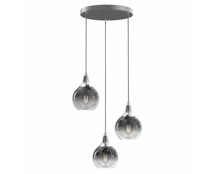 Wysoka jakość - Lampa wisząca żyrandol Milagro MONTE MLP8323 srebrny