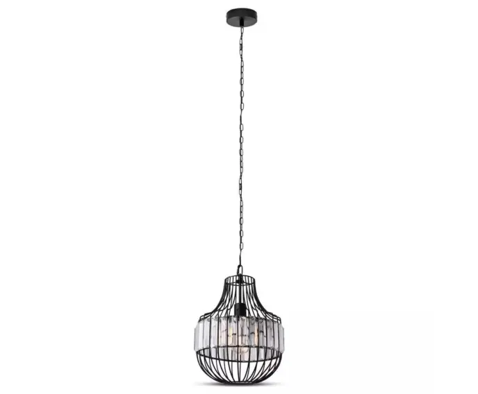 Lampa wisząca V-TAC Metal i Kryształ Bottom D300x360mm VT-7334 - Ostatnia okazja