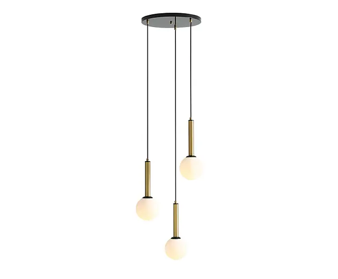 Tylko w tym tygodniu | Lampa wisząca sufitowa żyrandol Aldex RINN 1098E_1 metal, szkło