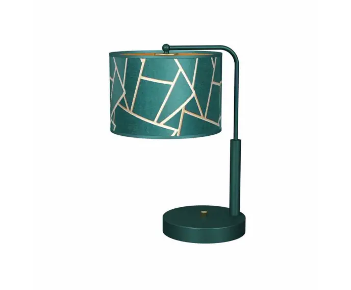 Nowy produkt - Lampa stołowa LED Milagro ZIGGY MLP7581 złoto / butelkowa zieleń