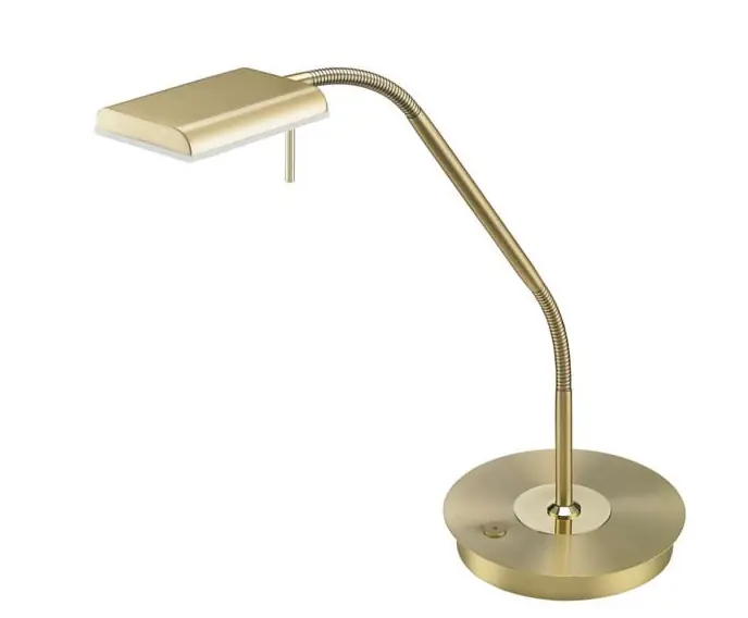 Świetna cena - Lampa biurkowa BERGAMO złoty Trio 520910108