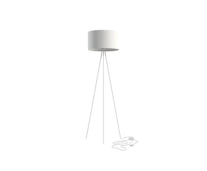 Lampa stojąca podłogowa LED Nowodvorski CADILAC 8191 stal, biały - Wysoka jakość