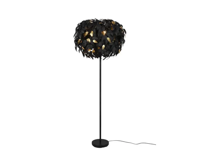 Szybka dostawa | Lampa stojąca podłogowa LEAVY czarny RL R40463032