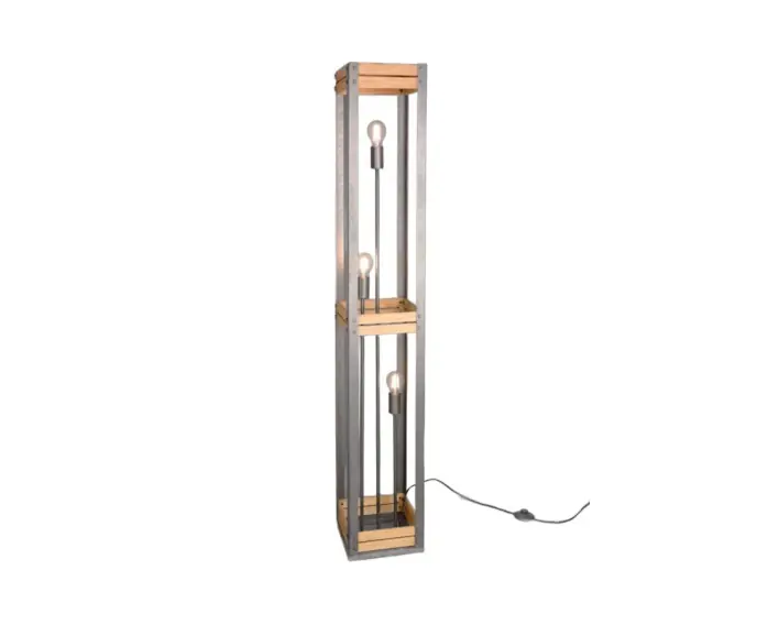 Lampa stojąca podłogowa KHAN srebrny Trio 405500367 | Już w sprzedaży