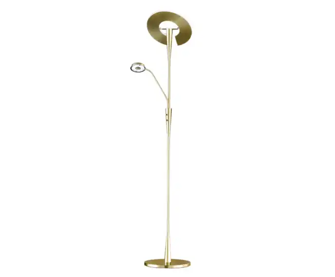 Zniżka - Lampa stojąca LED QUEBEC złoty Trio 422710308