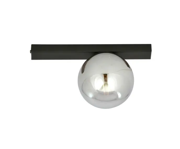 Do wyczerpania zapasów - Lampa sufitowa Emibig 1xE14 40W FIT 1 BLACK/GRAFIT 1122/1