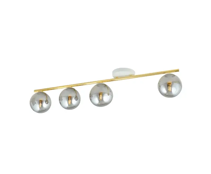 Lampa sufitowa Emibig 4xE14 10W MONZA 4 grafitowe klosze 1251/4 - Jeszcze taniej