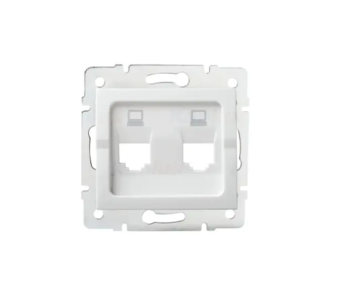 Sprawdzony wybór - Adapter gniazda RJ45 LOGI biały Kanlux 25936