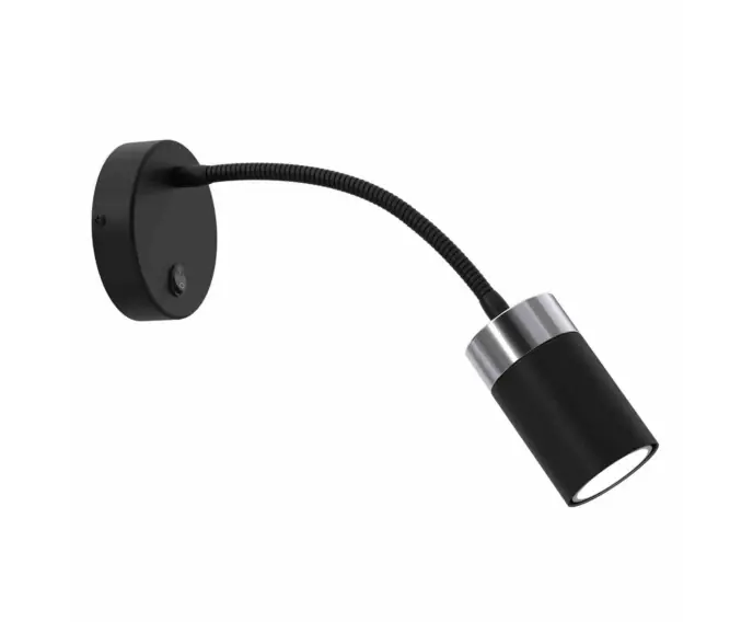 Lampa ścienna kinkiet LED Milagro JOKER MLP8534 czarny/chrom - Hit