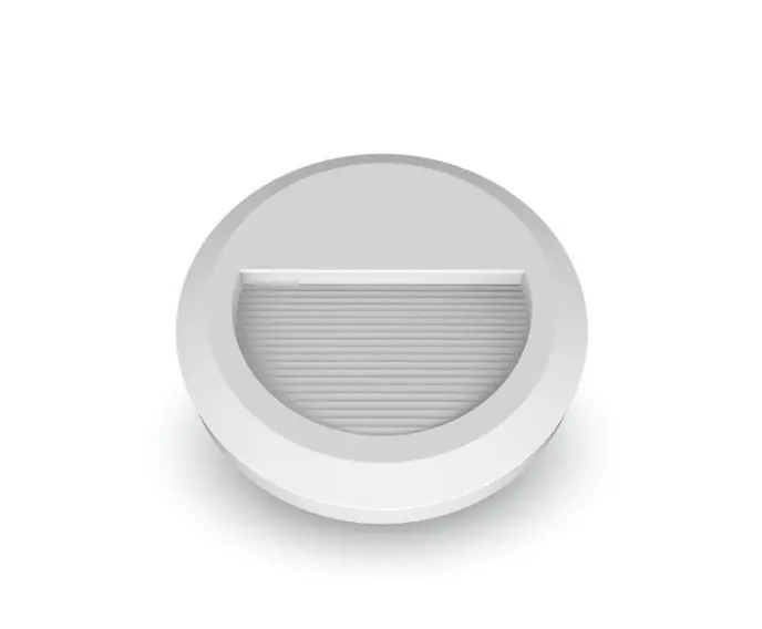 Oszczędź więcej - Oprawa Schodowa 2W LED V-TAC Biała Okrągła 230V IP65 VT-1142 ciepła 60lm