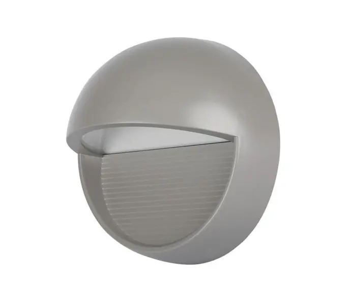 Zostało niewiele - Oprawa Ścienna Elewacyjna 3W LED V-TAC Szara Okrągła 230V IP65 VT-1182 neutralna 210lm