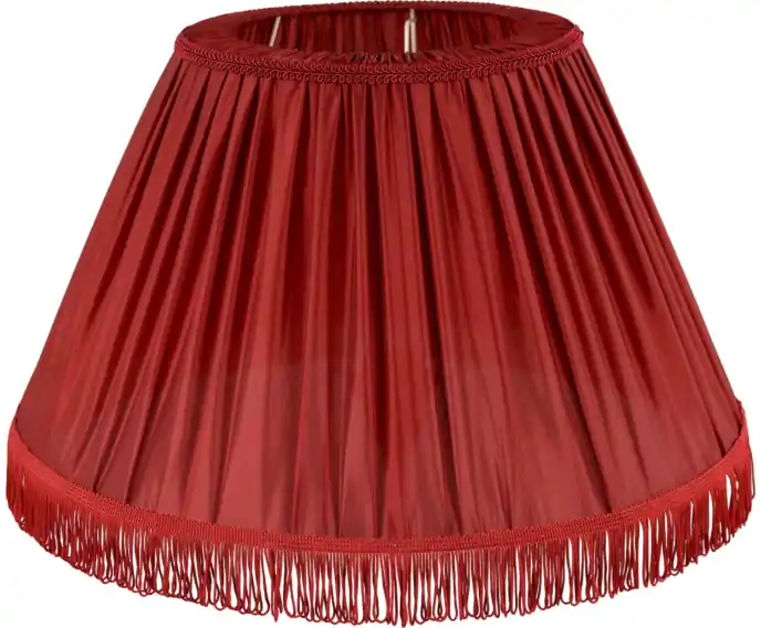 Abażur retro II frędzle czerwony 24/47/26 | Oferta kończy się wkrótce