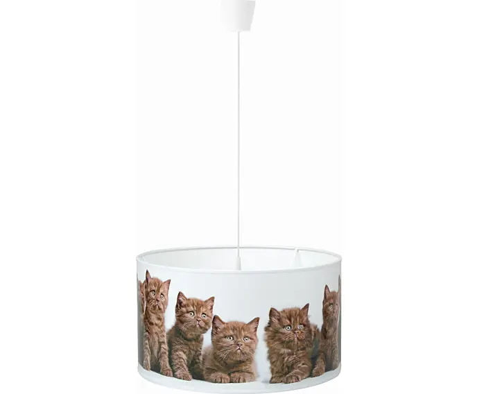 Darmowy zwrot | lampa wisząca cylinder brązowe koty 35/20