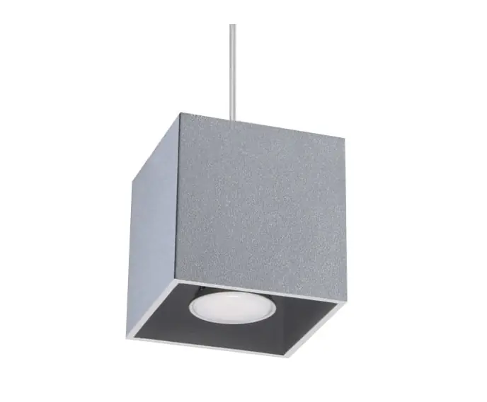 Lampa wisząca QUAD 1 Szary Sollux Lighting SL.0061 - Świetna cena
