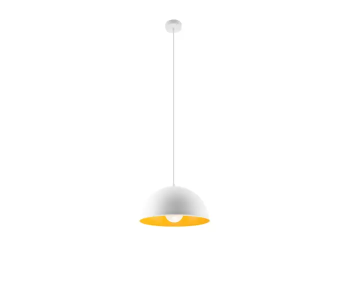 Nowość już dostępna - Lampa wisząca OKTAVIA biało/złota Sollux Lighting SL.0534