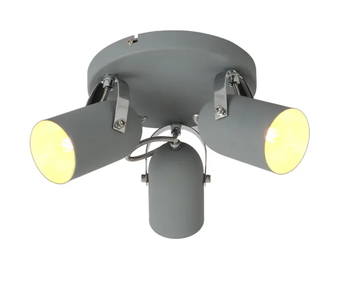 Obniżka | Lampa sufitowa Candellux GRAY 98-66503 szara