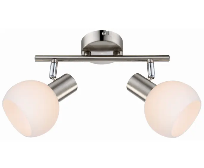 Oferta kończy się wkrótce - Lampa sufitowa z pilotem i żarówką RGB Candellux MAURO srebrna