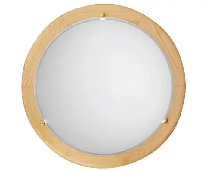 Jakość premium - Plafon Candellux BIANCA 14-54425 naturalne drewno