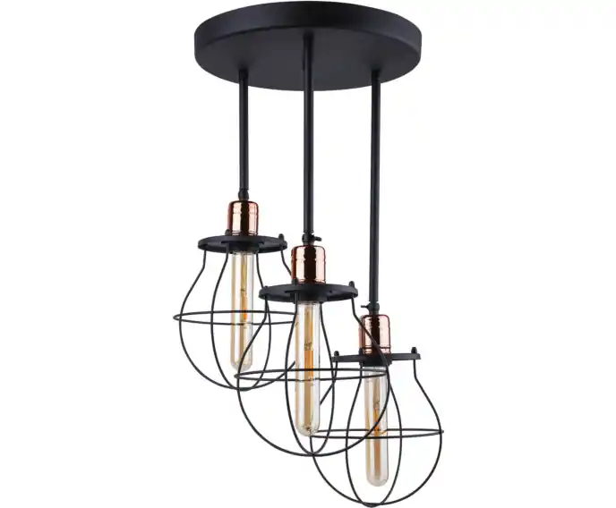 Skorzystaj z oferty - Lampa sufitowa żyrandol LED Nowodvorski MANUFACTURE czarna, stal 9740