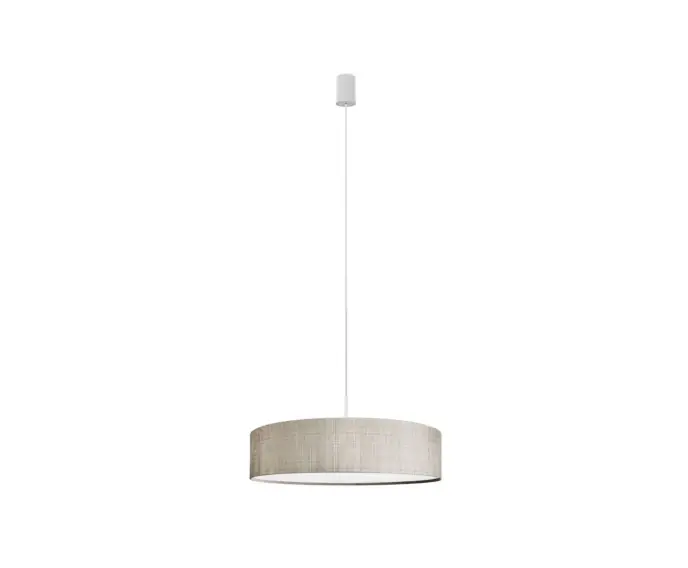 Wyprzedaż - Lampa wisząca żyrandol Nowodvorski TURDA szara, tkanina 8946