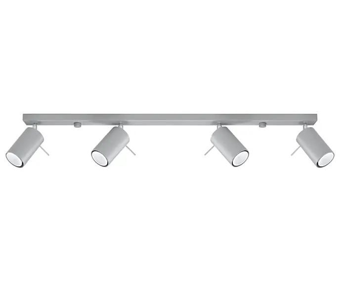 Nowość już dostępna | Lampa sufitowa RING 4L Szary Sollux Lighting SL.0453