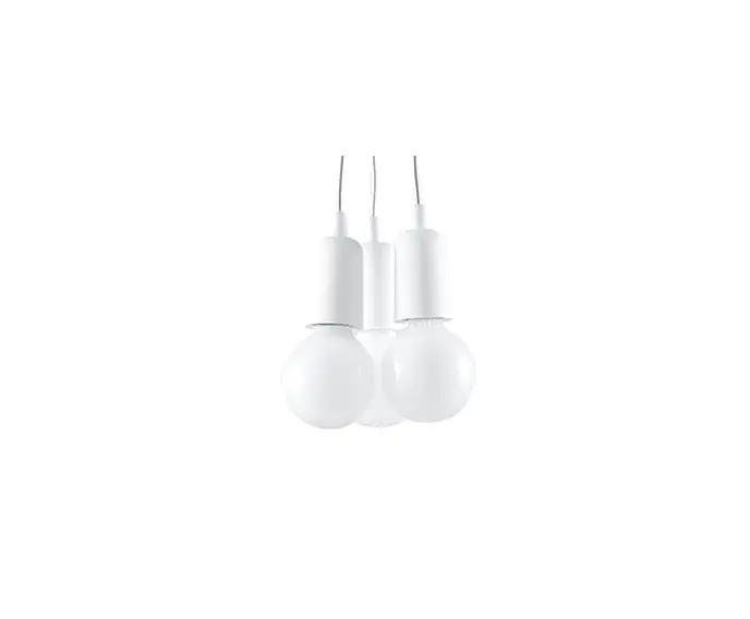 Nie przegap - Żyrandol DIEGO 3 biały Sollux Lighting SL.0570