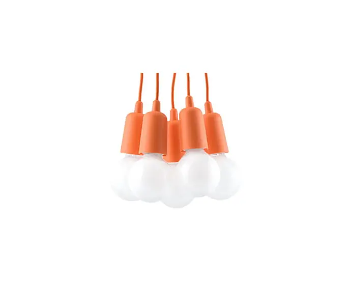 Żyrandol DIEGO 5 pomarańczowy Sollux Lighting SL.0586 - Top produkt