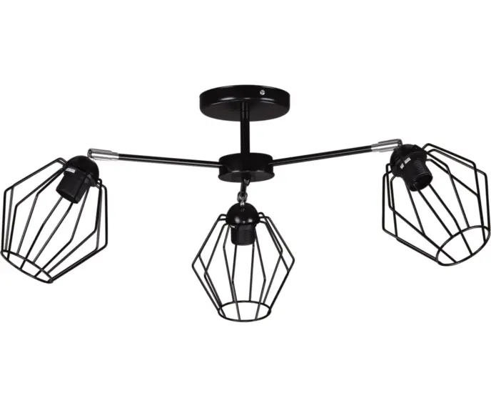 Klienci polecają | Lampa sufitowa BENET K-3770 Kaja czarny