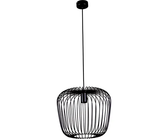 Lampa wisząca druciana czarna loft E27 Kaja FINEUS K-4112 | Ostatnia szansa