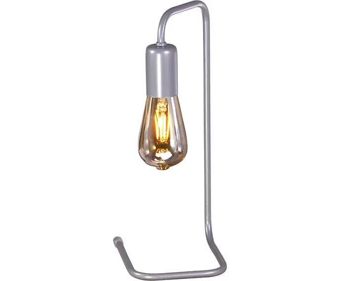 Bezpieczna płatność - Lampa stołowa nocna nowoczesna szara Kaja KARNAK K-4054