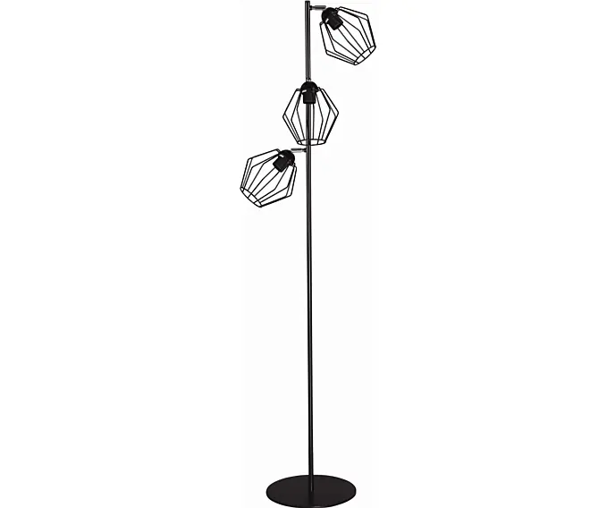 Lampa stojąca podłogowa loft czarna E27 Kaja BENET K-4471 | Dodaj do koszyka