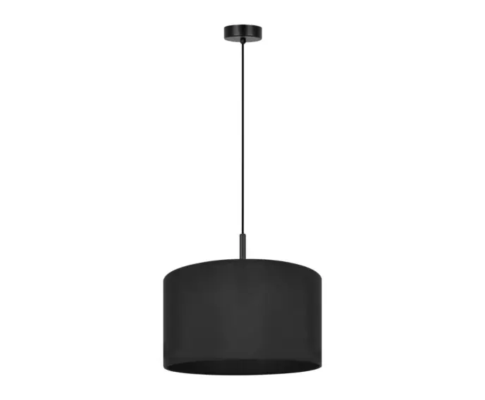Ostatnie dni promocji - Lampa wisząca klasyczna czarna abażur Kaja SIMONE K-4320