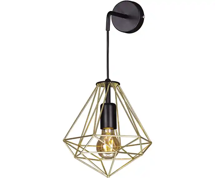 Nie przegap okazji - Kinkiet ścienny loft złoty diament LED Kaja GOLD K-4814