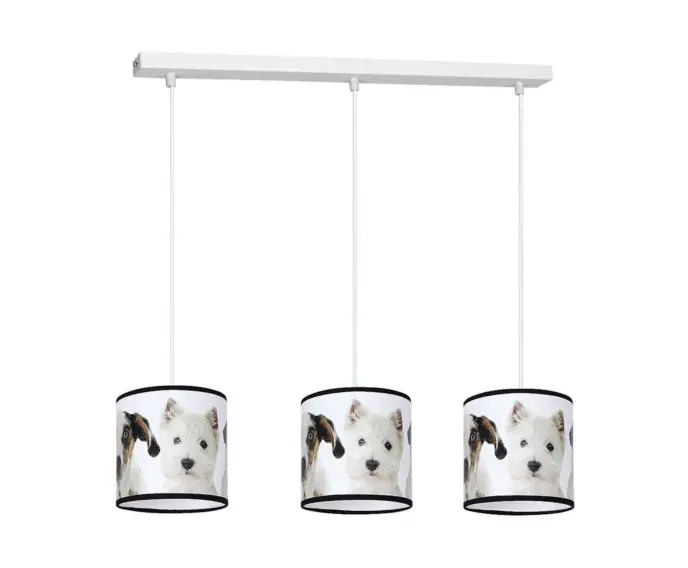 Wybór klientów - Lampa wisząca dziecięca 3x60W E27 PUPPIES MLP4287 Milagro
