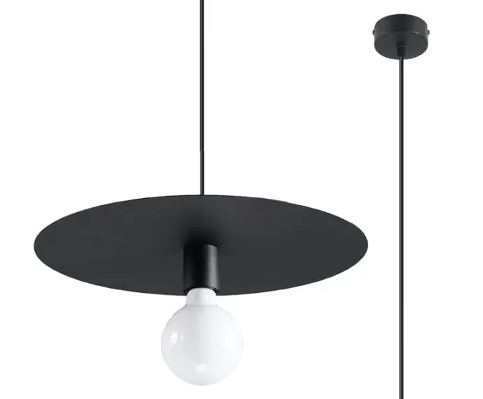 Zamów dziś | Lampa wisząca FLAVIO czarna marki Sollux Lighting model SL.0853