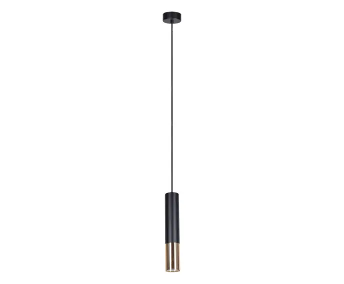 Lampa wisząca nowoczesna czarna tuba Kaja ASTINA K-4870 | Outlet