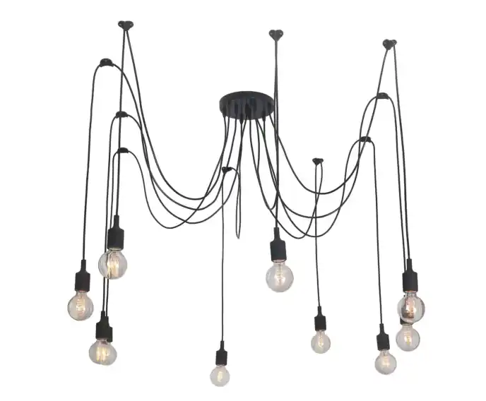 Lampa wisząca Soleto 10xE27 czarna LP-90082/10P Light Prestige - Świetna cena