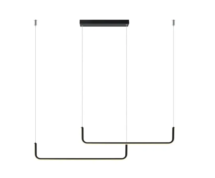 Bardzo popularny produkt - Lampa wisząca Malawi 2xLED czarna LP-1015/2P basic Light Prestige