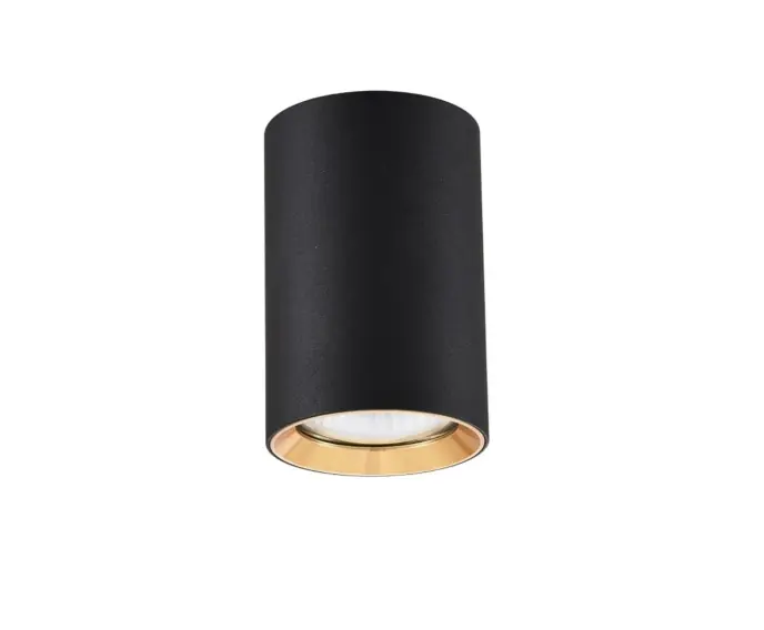 Jeszcze taniej | Spot Manacor 9cm 1xGU10 czarno/złota LP-232/1D - 90 BK/GD Light Prestige