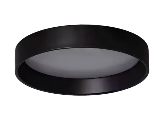 Plafon LED 21W Okrągły Czarny 3 Barwy Świecenia CCT 45Cm Abruzzo Nero | Zostało kilka sztuk