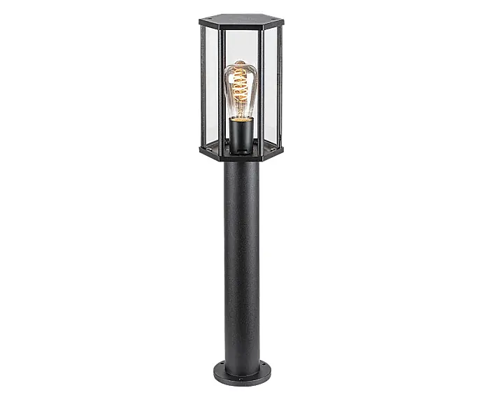 Outlet | Lampa ogrodowa klasyczna stojąca 1xE27 Dubrovnik czarny matowy 7240 Rabalux